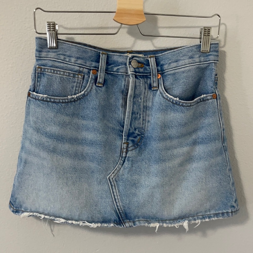 Madewell Denim Mini Skirt size 24 NWOT